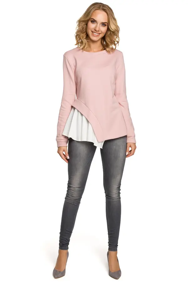 Made Of Emotion Made Of Emotion Woman's Blouse M333 Powder Pink