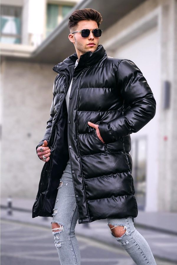 Madmext Madmext Black Long Men's Down Jacket