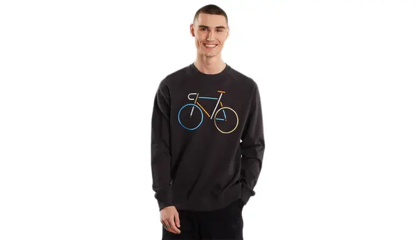 Dedicated Majica Dedicated Malmoe Color Bike tamno siva