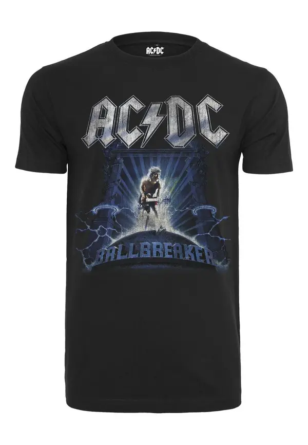 Merchcode Majica kratkih rukava ACDC Ballbreaker crna