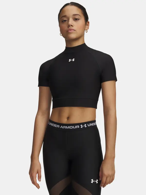Under Armour Majica kratkih rukava Under Armour HeatGear Crop Mock SS