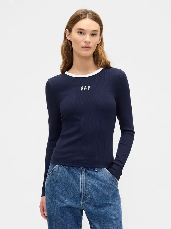 GAP Majica s rebrastim logotipom GAP
