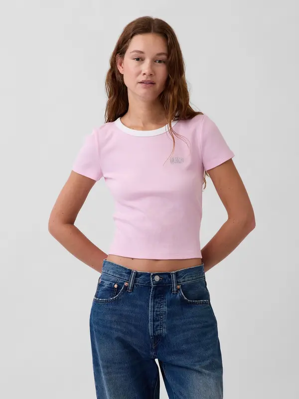GAP Majica s rebrastim logotipom GAP