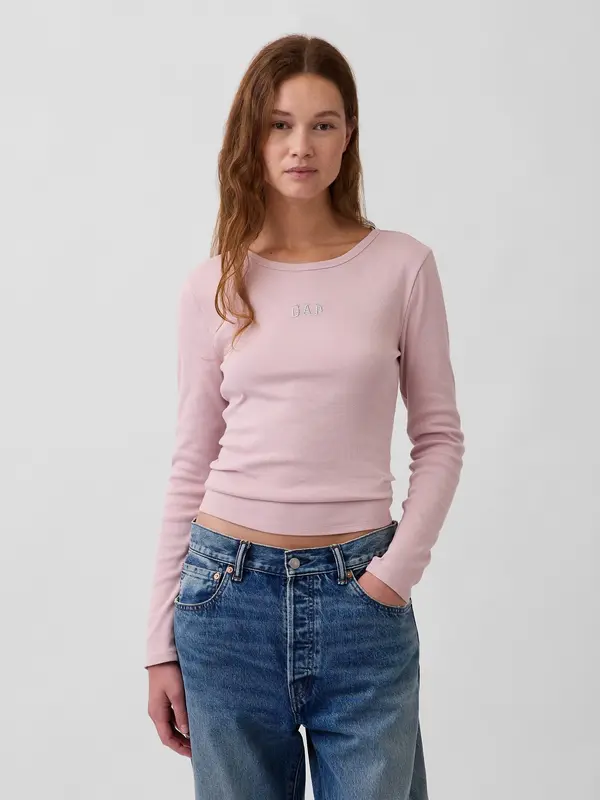 GAP Majica s rebrastim logotipom GAP