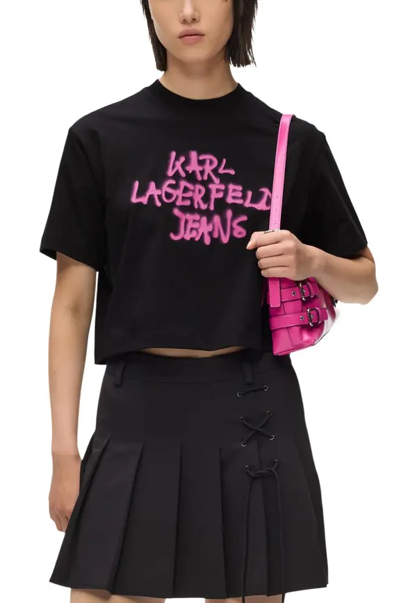 Karl Lagerfeld Jeans Majica s trapericama Karl Lagerfeld