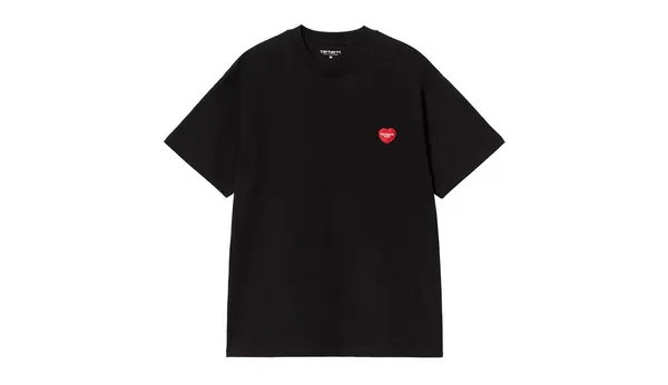 Carhartt Wip Majice - Carhartt WIP S/S Heart II Hartt T-Shirt Black Crna