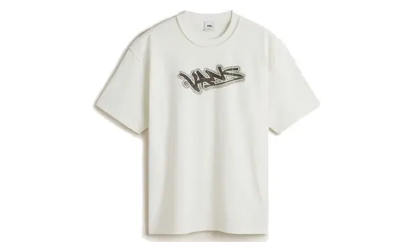 Vans Majice - Vans LX Slap SS Tee Marshmallow Bijela