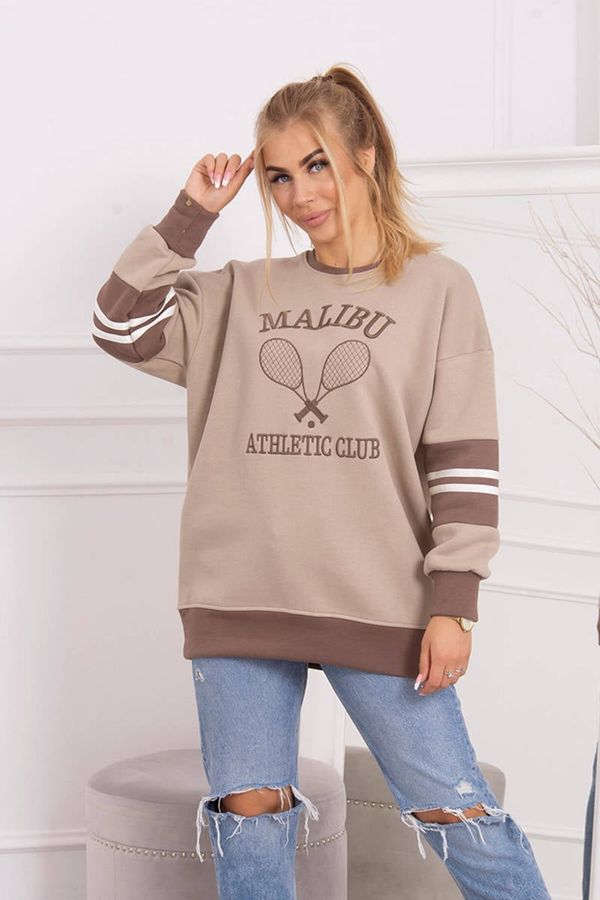 Kesi Malibu insulated sweatshirt dark beige + mocca