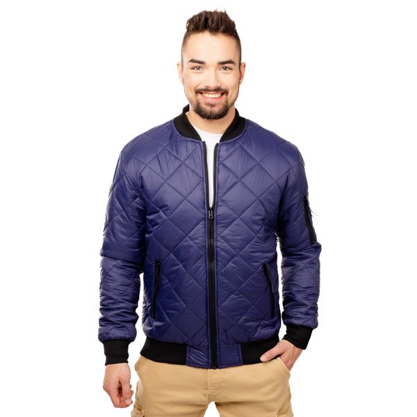 Glano Man Quilted Jacket GLANO - mornarica