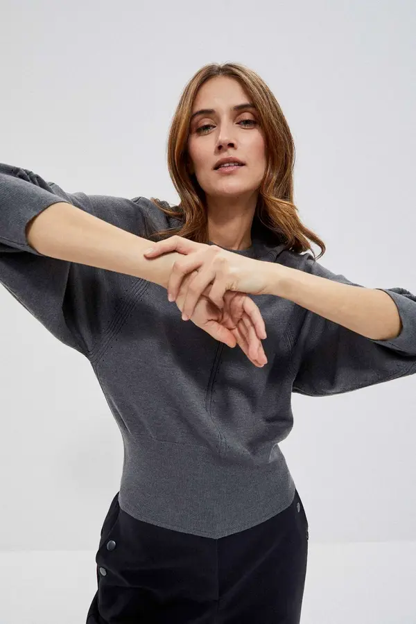 Marisse Marisse Bat Sweater Z-Sw-3659 Graphite