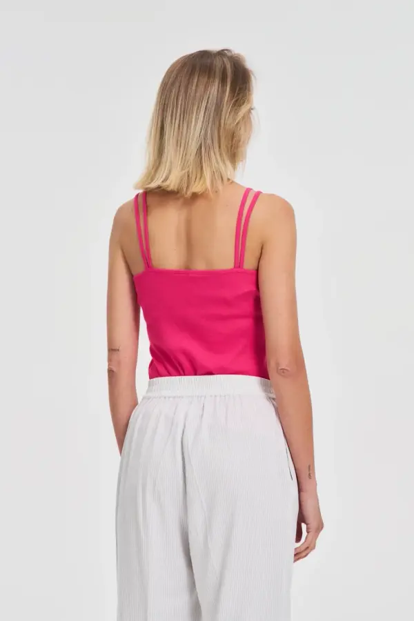 Marisse Marisse Fuchsia Cotton Top