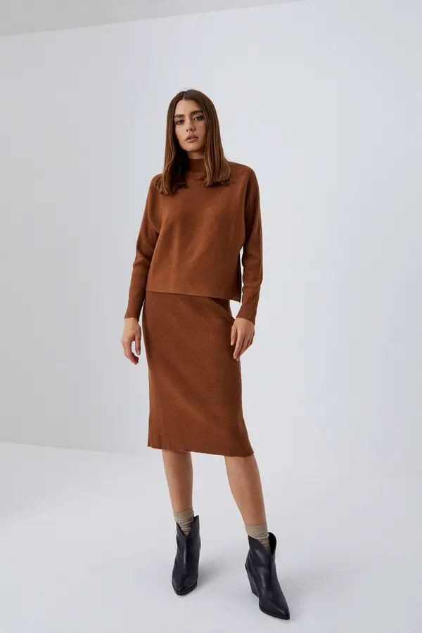Marisse Marisse rebrasta midi suknja