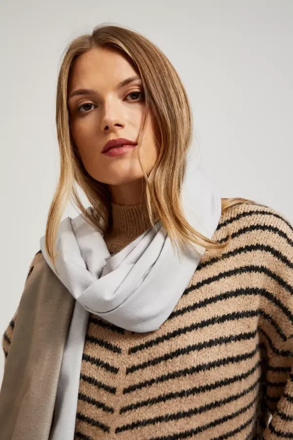 Marisse Marisse Scarf With Pearl Fringes