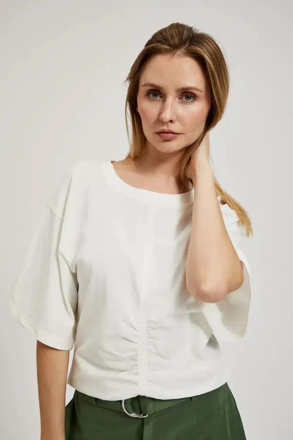 Marisse Marisse Women's Blouse L-Ts-4338 Off White