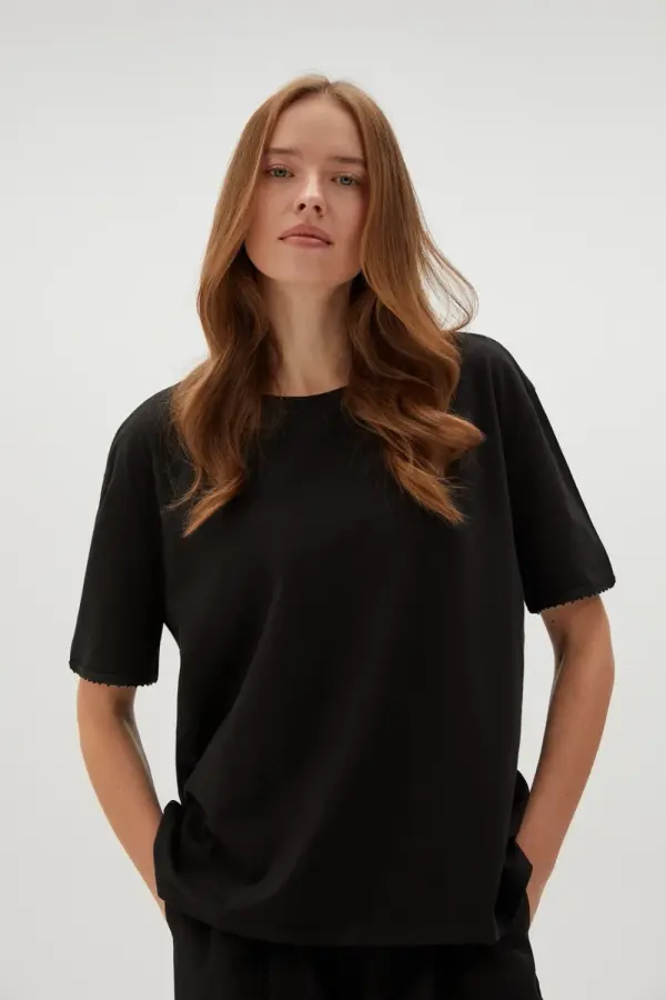 Marisse Marisse Women's Blouse Z-Ts-4536 Black