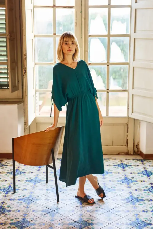 Marisse Marisse Women's Dress L-Su-4640 D.Green