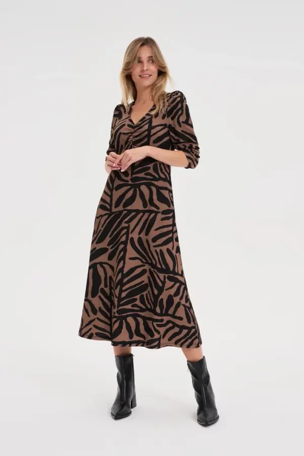 Marisse Marisse WOMEN'S DRESS Z-SU-4802 COFFEE