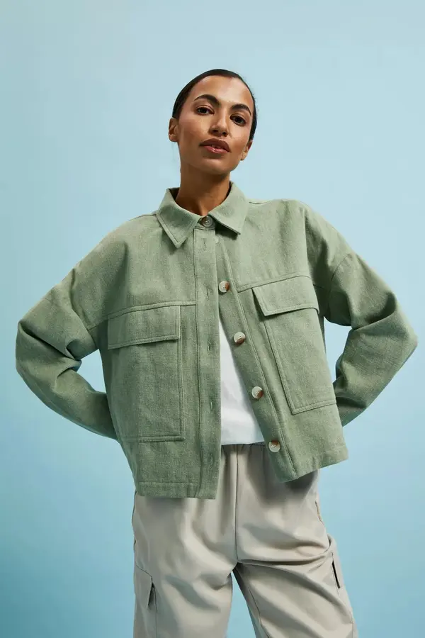 Marisse Marisse Women's Jacket L-Ku-4310 Olive