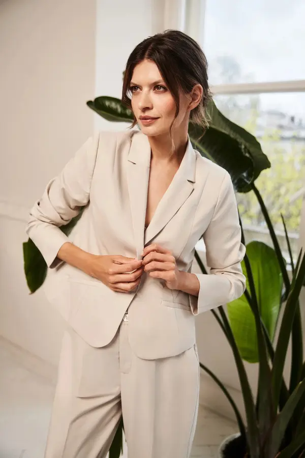 Marisse Marisse Women's Jacket L-Mr-4310 L.Beige
