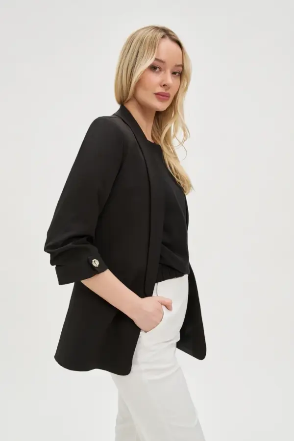 Marisse Marisse Women's Jacket L-Mr-4604 Black