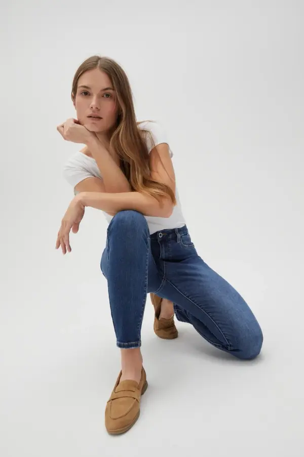 Marisse Marisse Women's Jeans L-Je-4600 Navy