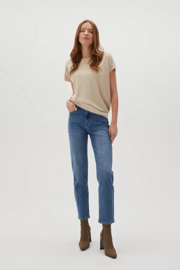 Marisse Marisse Women's Jeans L-Je-4603 D.Blue