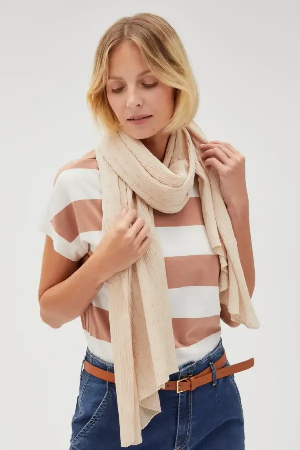Marisse Marisse Women's Scarf L-Sz-4618 L.Beige