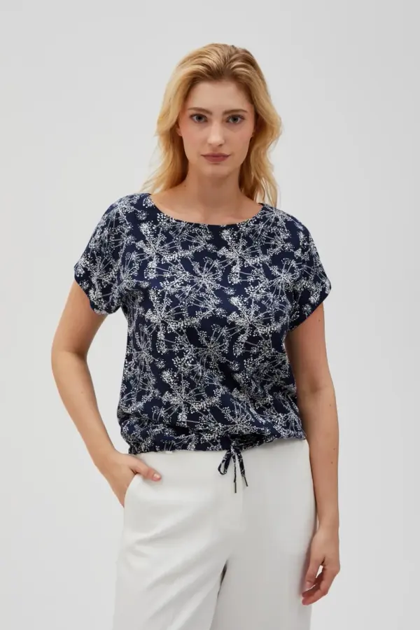 Marisse Marisse Women's Shirt L-Ko-4628 Navy