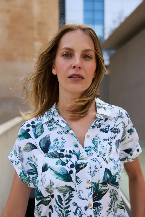 Marisse Marisse WOMEN'S SHIRT L-KO-4933 OFF WHITE