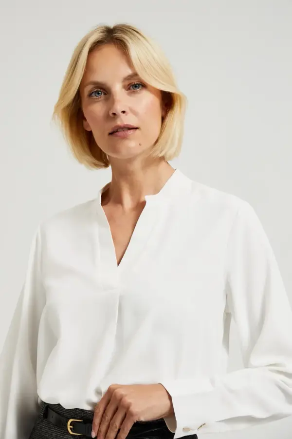 Marisse Marisse Women's Shirt Z-Ko-4507 Off White