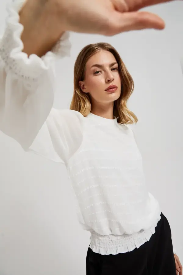 Marisse Marisse Women's Shirt Z-Ko-4534 Off White