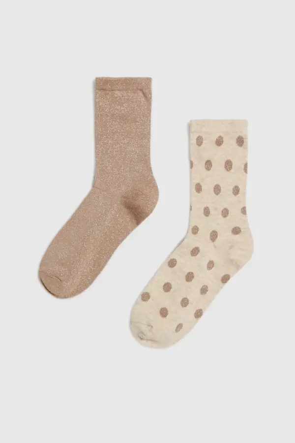 Marisse Marisse Women's Socks Z-Sk-4510 L.Beige Mel