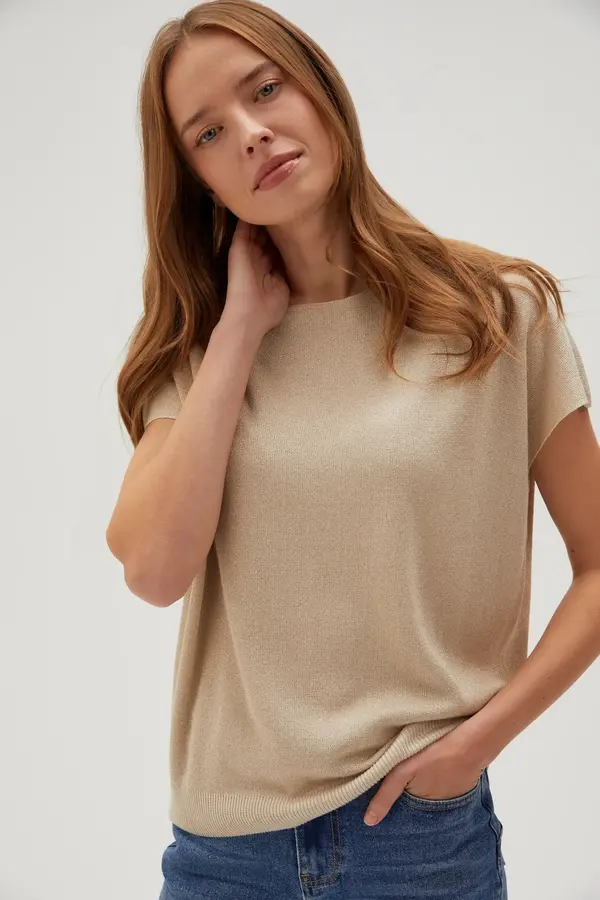 Marisse Marisse Women's Sweater L-Sw-4601 L.Beige