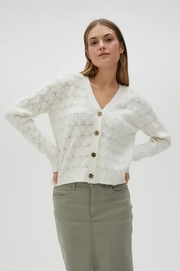 Marisse Marisse Women's Sweater L-Sw-4604 Off White