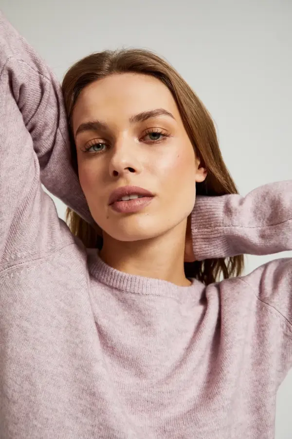 Marisse Marisse Women's Sweater Z-Sw-4510 Pink Mel