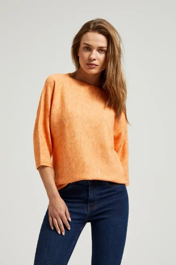 Marisse Marisse Women's Sweater Z-Sw-4512 Orange Mel