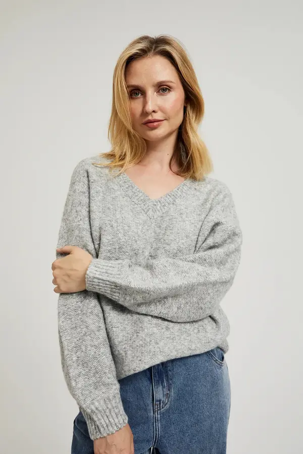 Marisse Marisse Women's Sweater Z-Sw-4534 L.Grey Mel