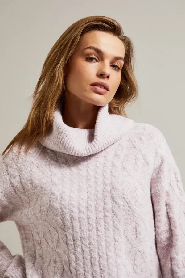 Marisse Marisse Women's Sweater Z-Sw-4545 Pink Mel