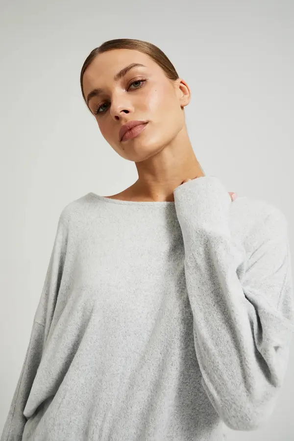 Marisse Marisse Women's Sweater Z-Sw-4560 L.Grey Mel