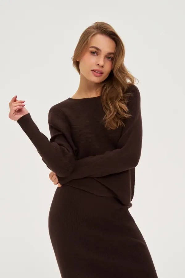 Marisse Marisse WOMEN'S SWEATER Z-SW-4801 BROWN