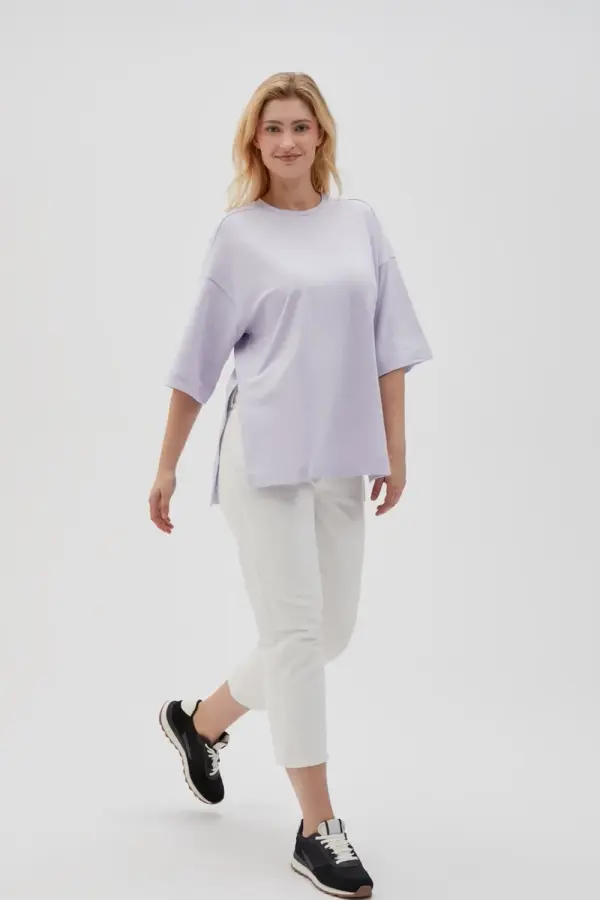 Marisse Marisse Women's Sweatshirt L-Bl-4602 L.Violet