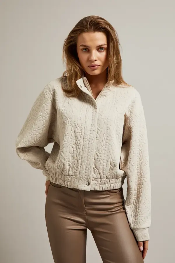 Marisse Marisse Women's Sweatshirt Z-Bl-4507 L.Beige