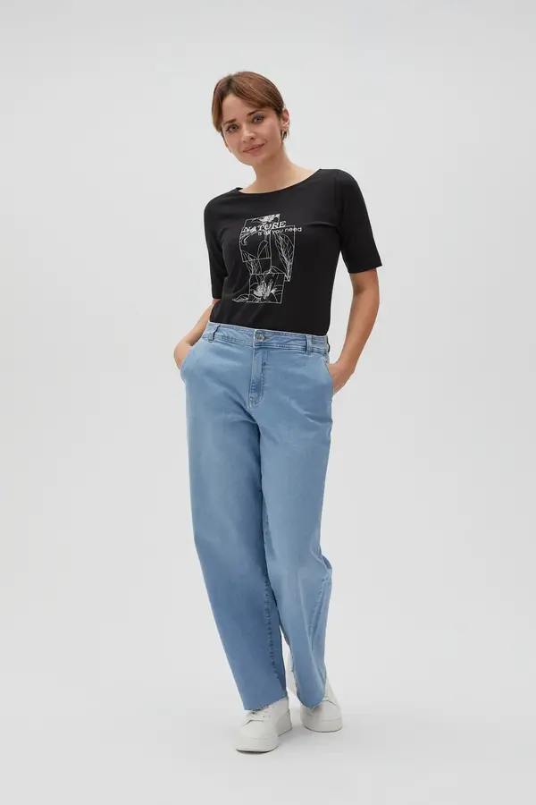 Marisse Marisse Women's T-Shirt L-Ts-4610 Black