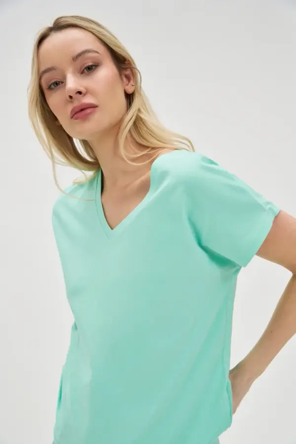 Marisse Marisse Women's T-Shirt L-Ts-4623 Mint