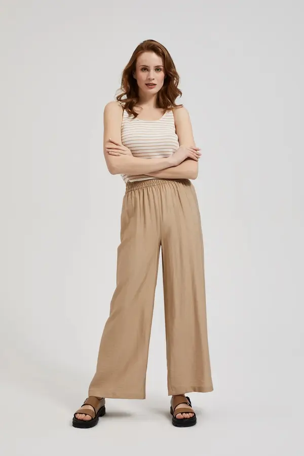 Marisse Marisse Women's Trousers L-Sp-4327 Coffee