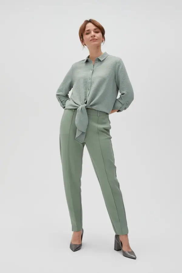 Marisse Marisse Women's Trousers L-Sp-4605 Olive