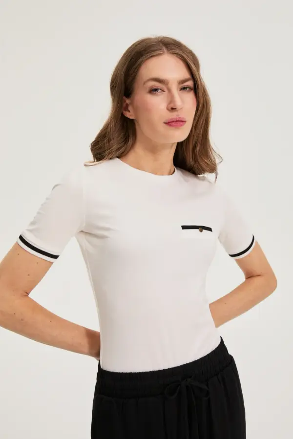 Marisse Marisse ženska majica kratkih rukava boje Off White