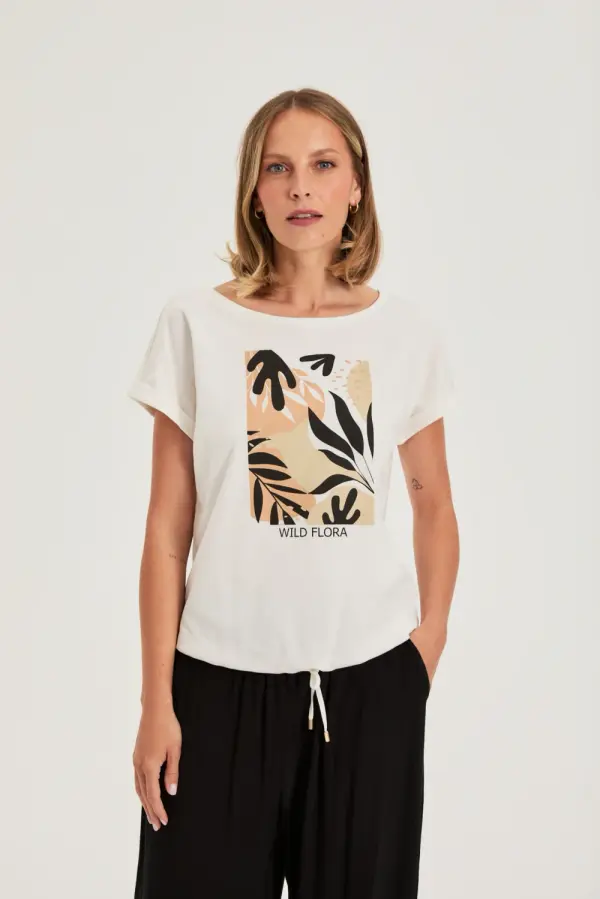 Marisse Marisse ženska majica kratkih rukava boje Off White