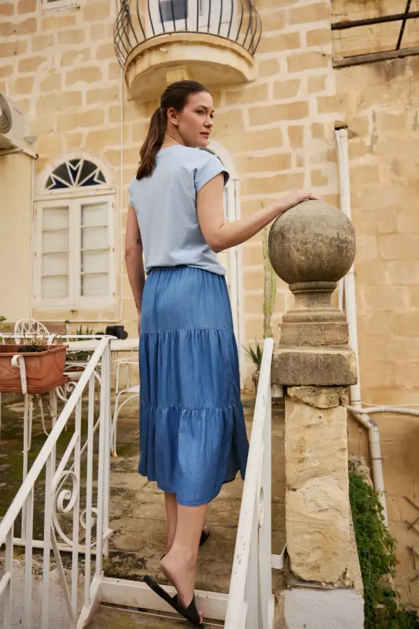 Marisse Marisse ženska plava suknja
