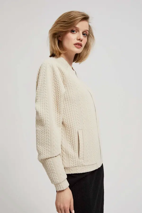 Marisse Marisse Zip-Up Sweatshirt With Pockets